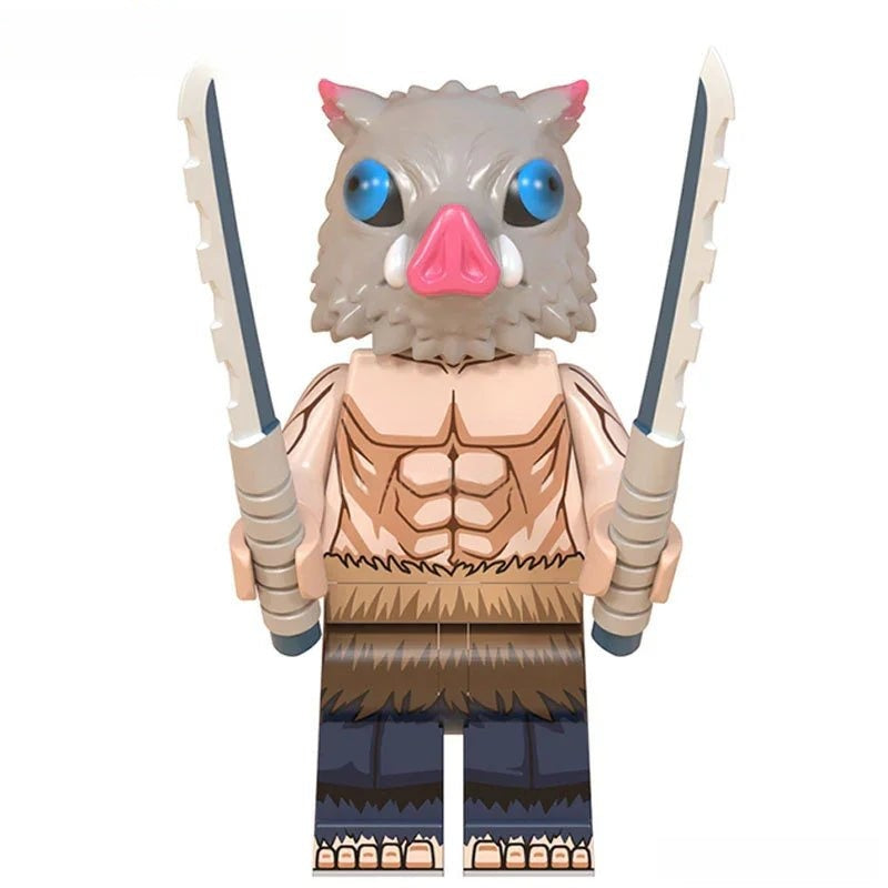 Hashibira Inosuke Demon Slayer Anime Minifigure Toy 1