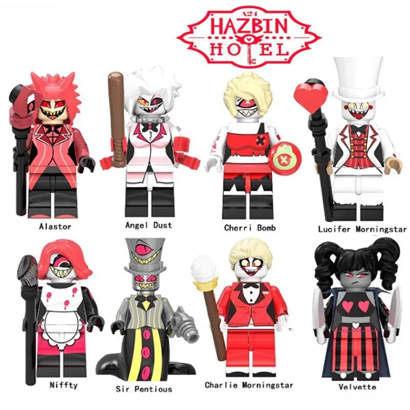 Hazbin Hotel Set of 8 Best Minifigure Toy