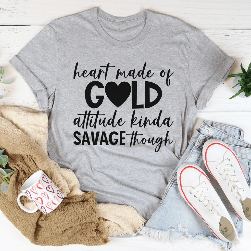 Heart Made Of Gold Tee