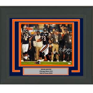 Framed Autographed/Signed Devin Hester Chicago Bears 16x20 Football Photo JSA COA