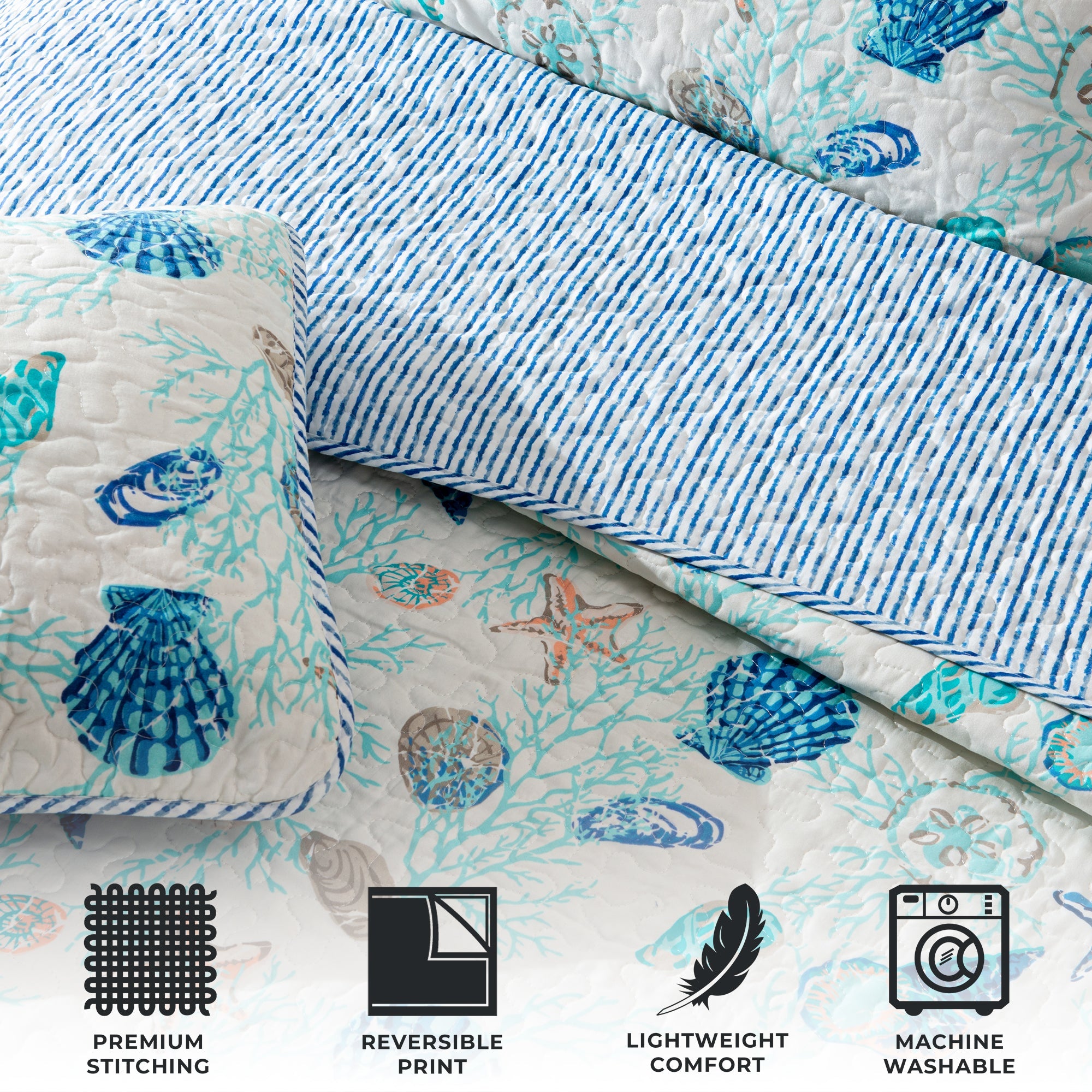 Coastal Quilt Set Bali Collection
