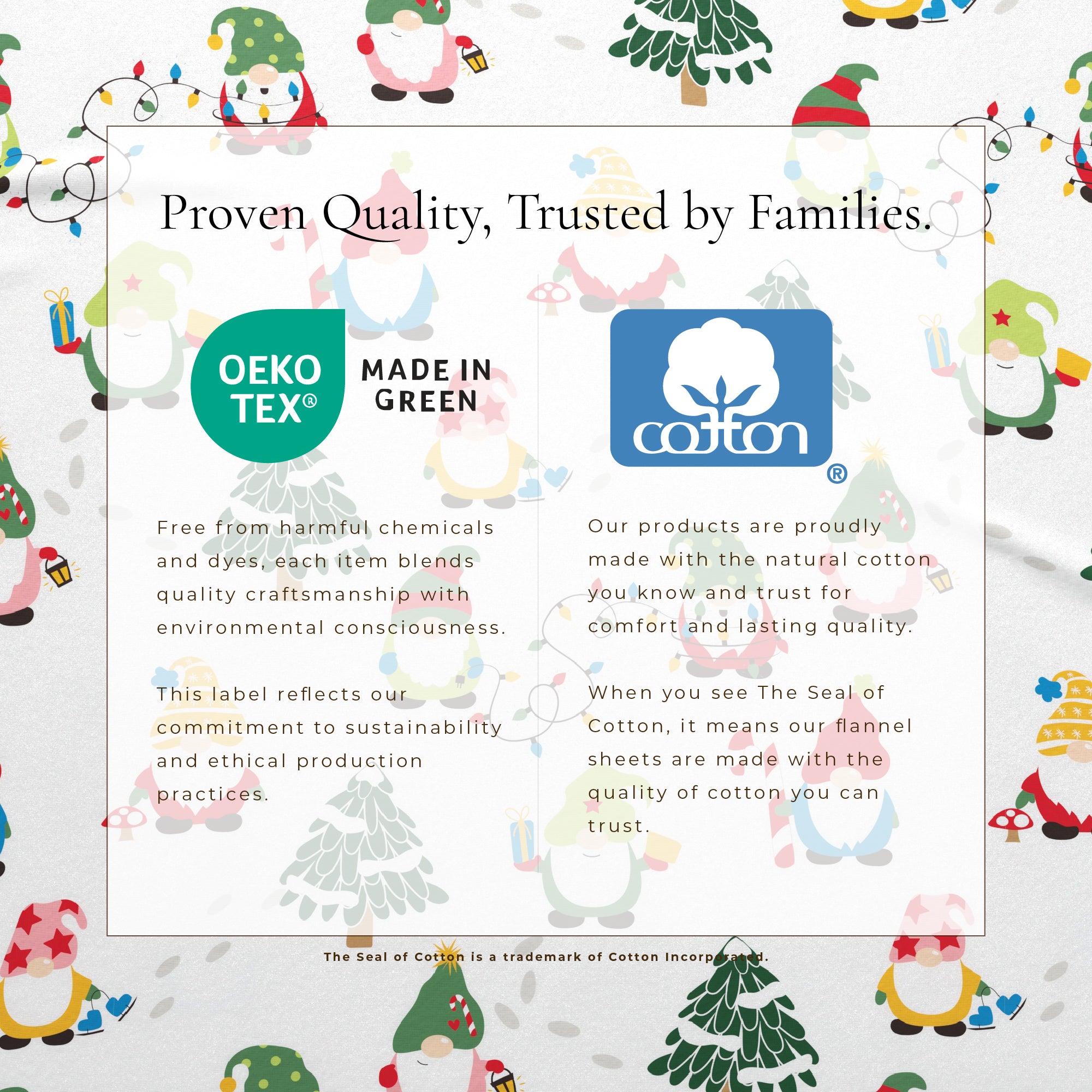 Turkish Cotton Christmas Flannel Sheet Set - Whittaker Collection