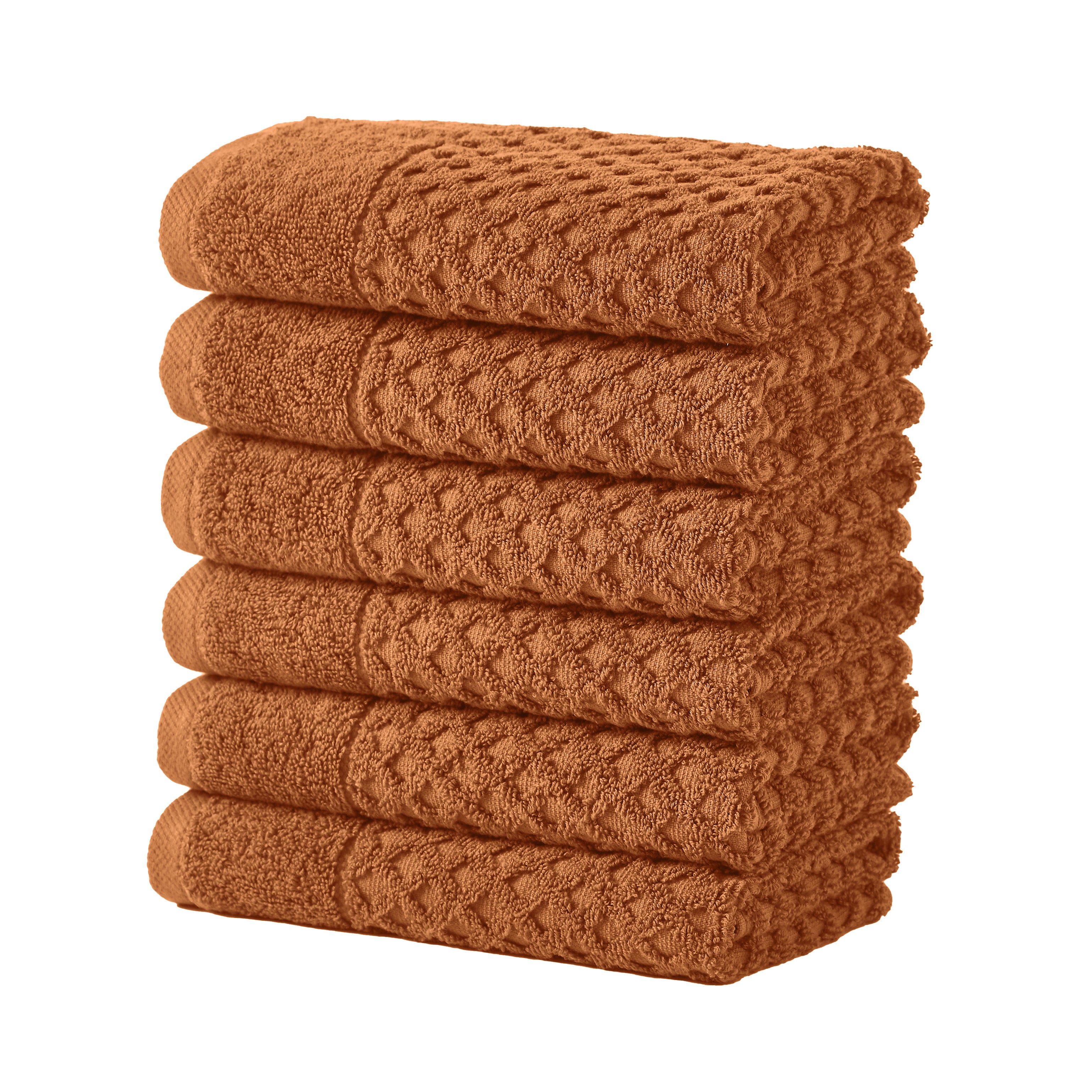Cotton Diamond Waffle Weave Bath Towel Set - Grayson Collection