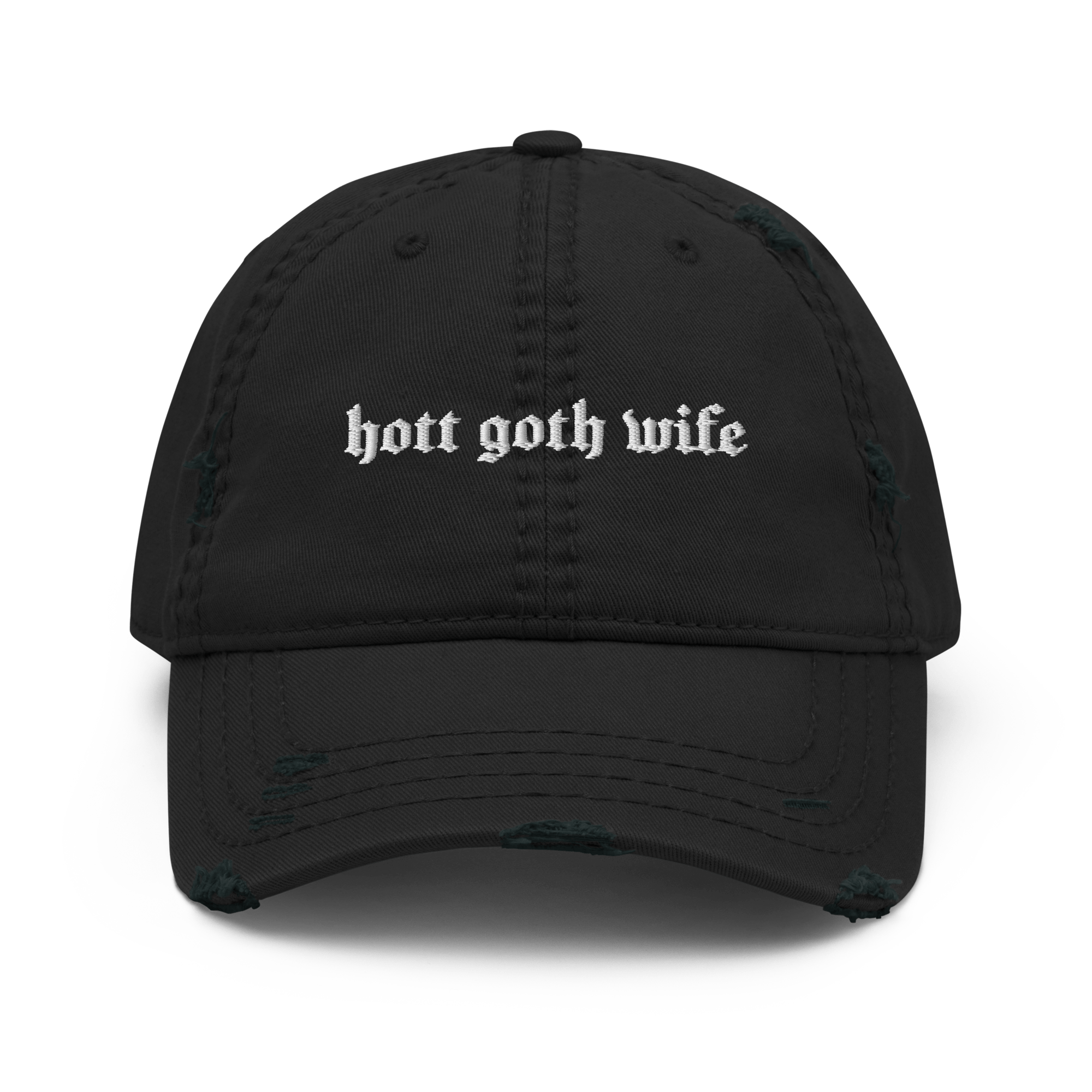 Hott Goth Wife Distressed Dad Hat