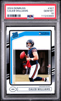 Graded 2024 Panini Donruss Caleb Williams #327 Rookie RC Football Card PSA 10 Gem Mint