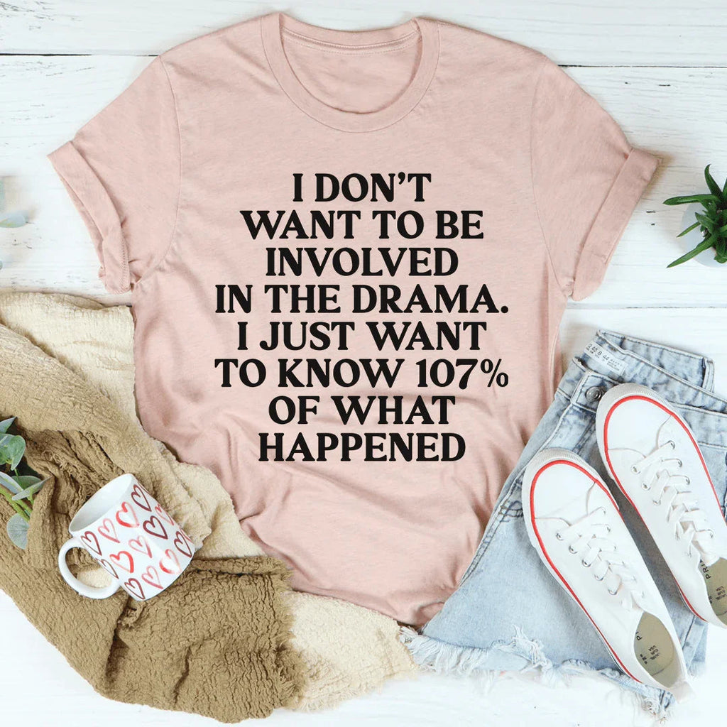 I Don't Want To Be Involved In The Drama Tee