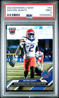 Graded 2024 Topps Bowman U Now Ashton Jeanty #43 Rookie RC Football Card PSA 9 Mint