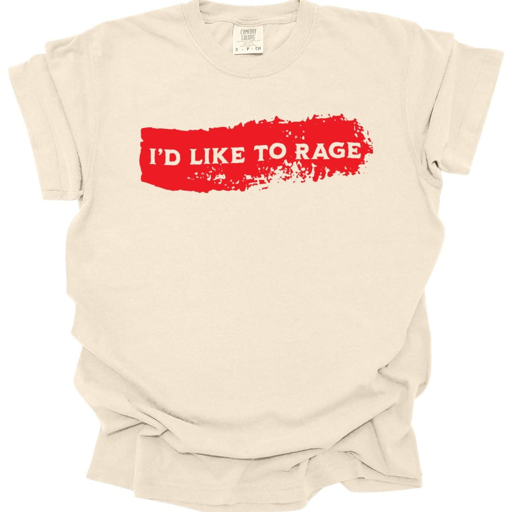 I'd Like to Rage Bloodstain T-Shirt - Comfort Colors