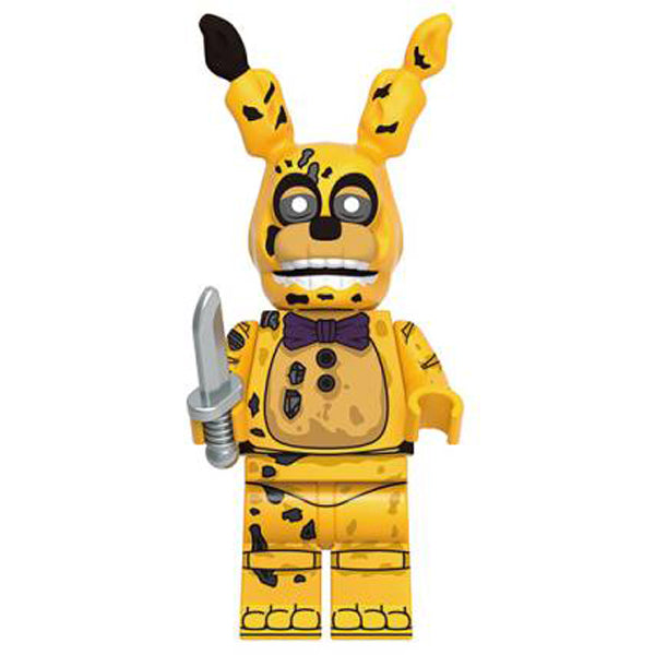 Five Nights At Freddys Springtrap William Afton Minifigure Building Toy FNAF