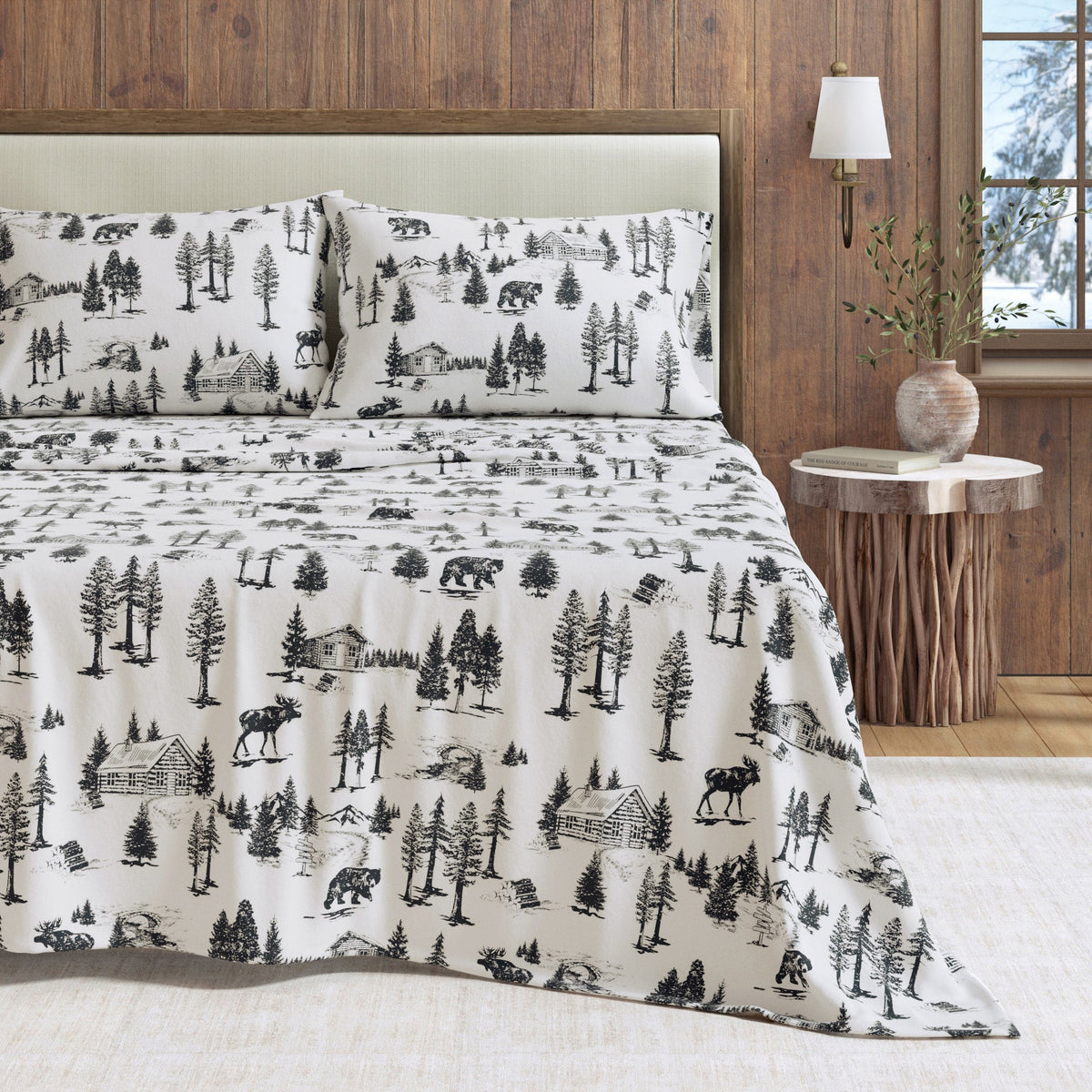 Turkish Cotton Flannel Sheet - Lakeview Collection