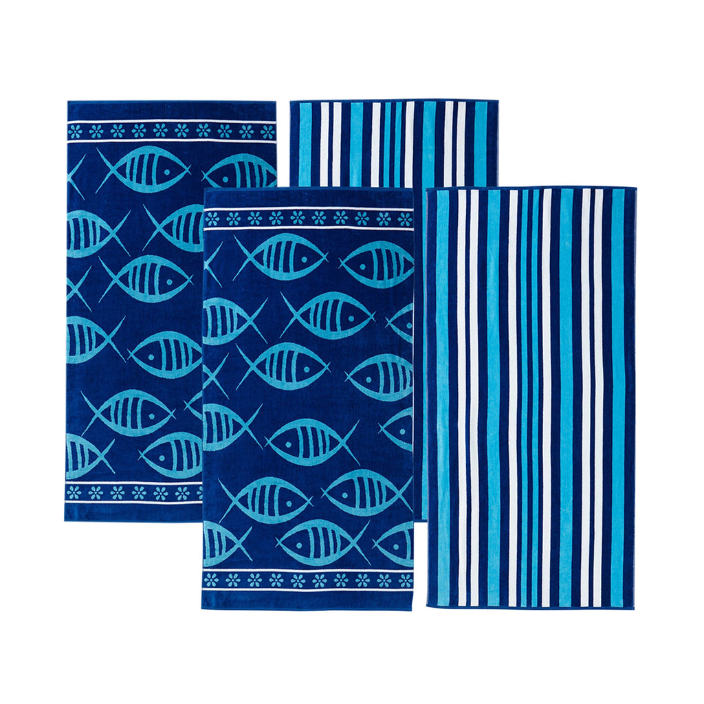 Cotton Velour Beach Towel - Maui Collection