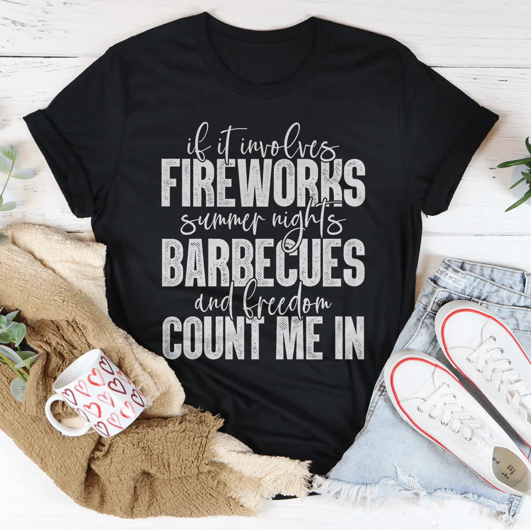 Fireworks Summer Nights BBQs & Freedom Tee
