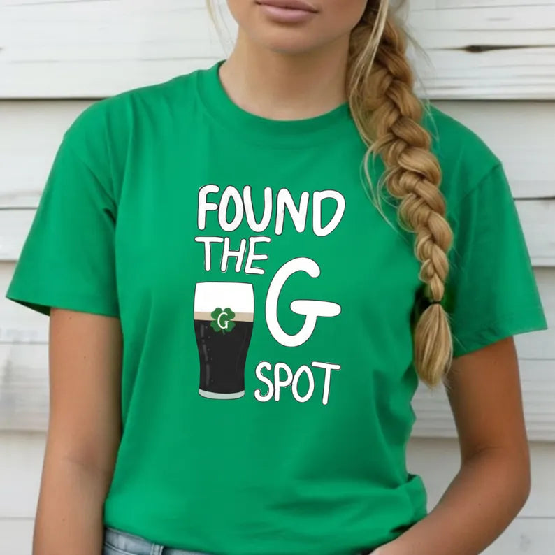 "Split The G" Funny St. Patrick's Day Tee – Minimalist Found The G Stout Shirt