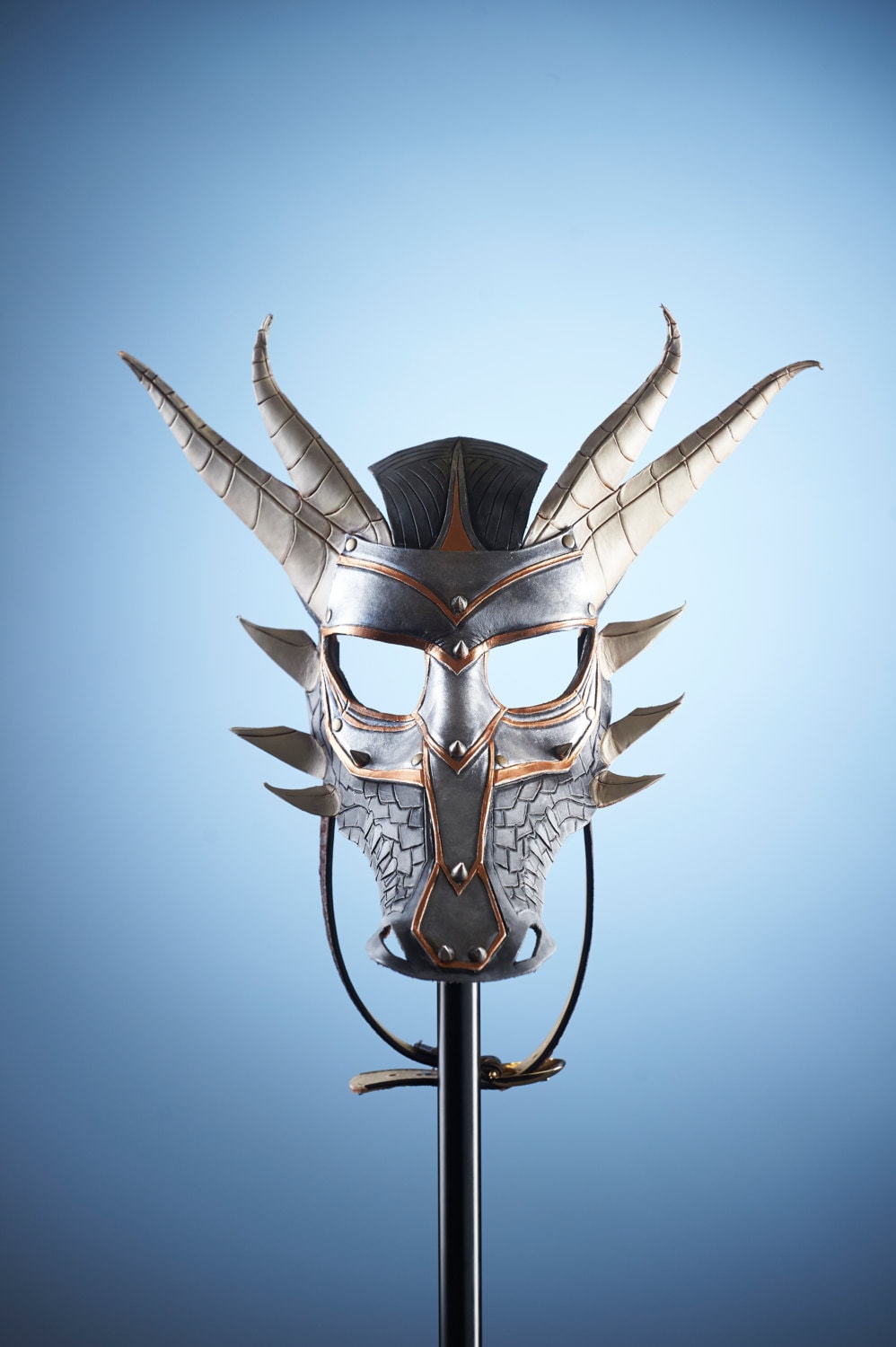 Dragon Handmade Genuine Leather Mask