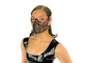 Fully Customizable and Personalizable Four Point Handcrafted Genuine Leather Mouth Riding Mask