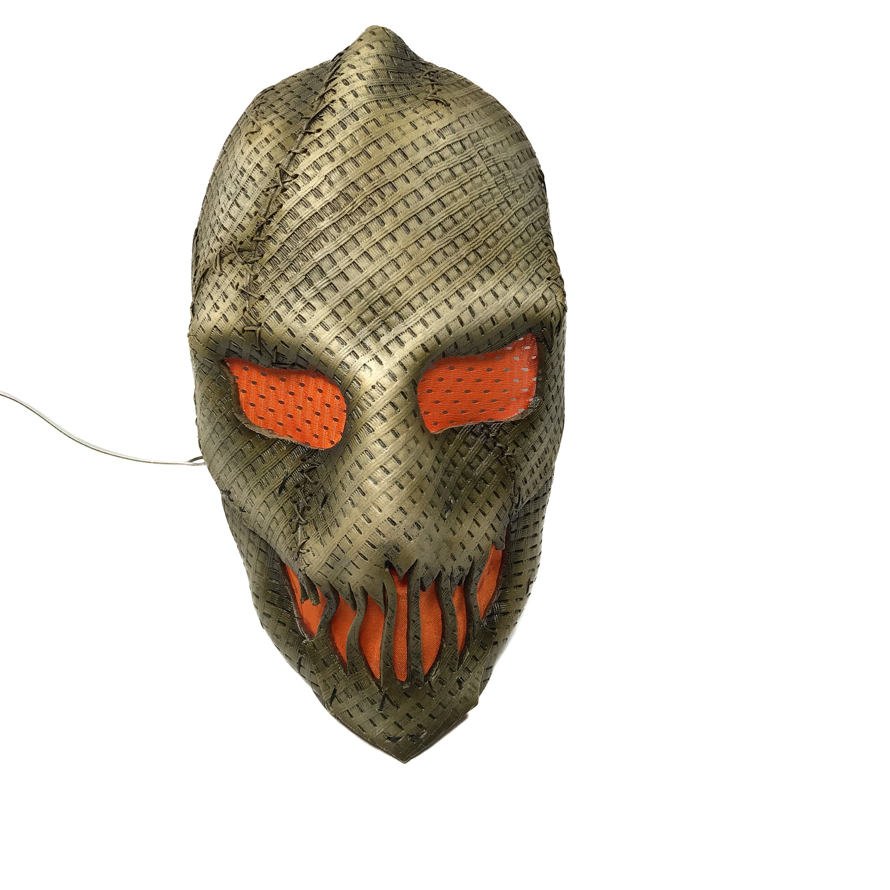 Scarecrow Mask Handmade Genuine Leather Mask in Brown