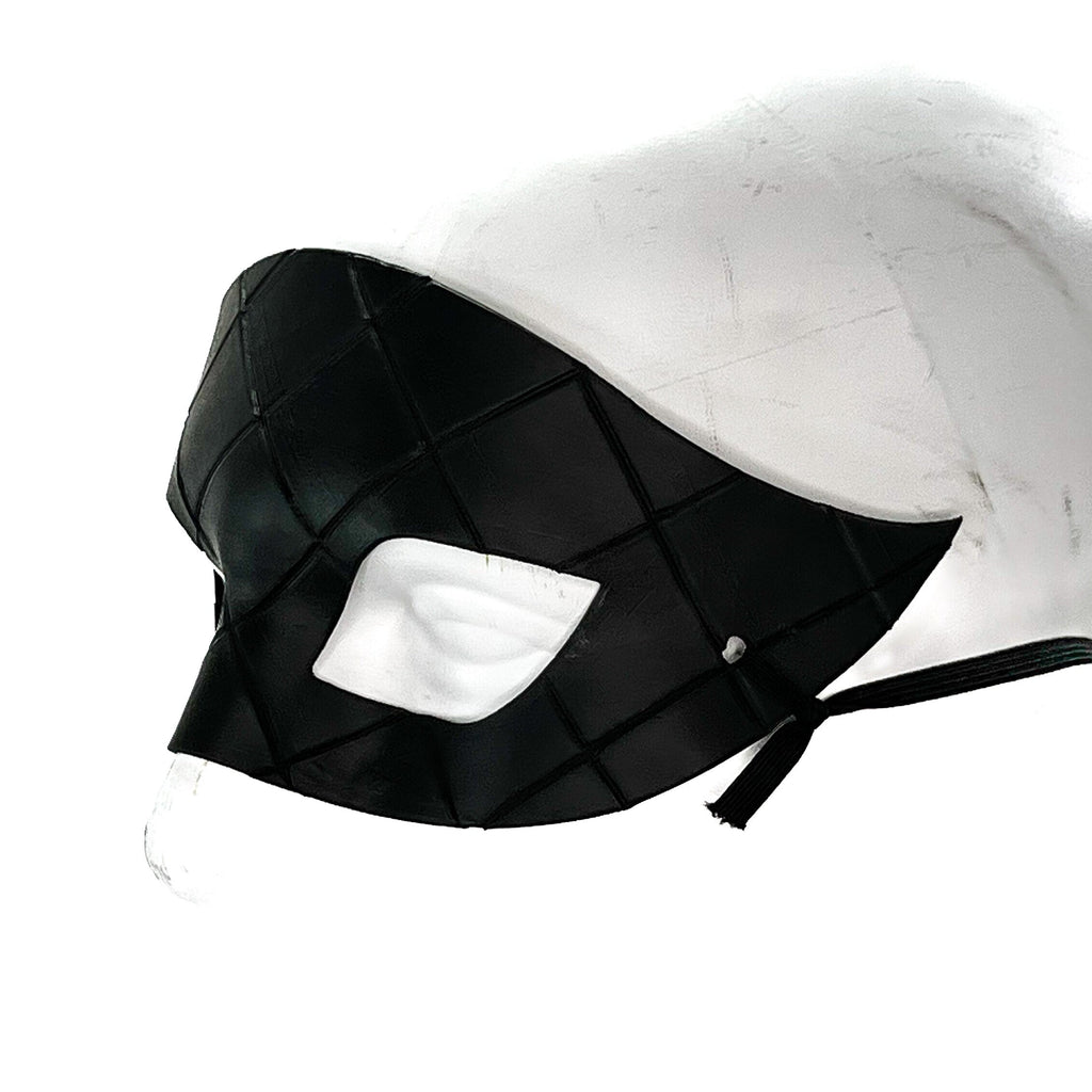 Masquerade Handmade Genuine Leather Mask in Black for Masquerades Halloween or Cosplay