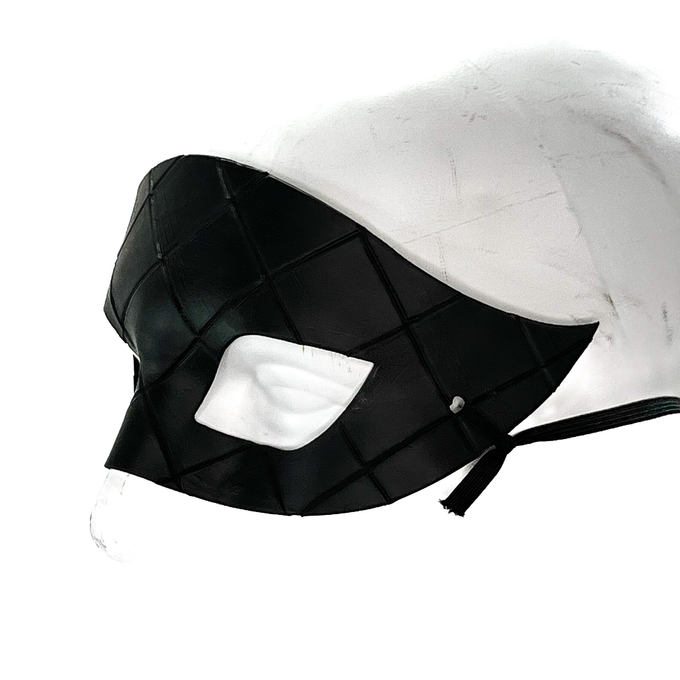 Masquerade Handmade Genuine Leather Mask in Black for Masquerades Halloween or Cosplay