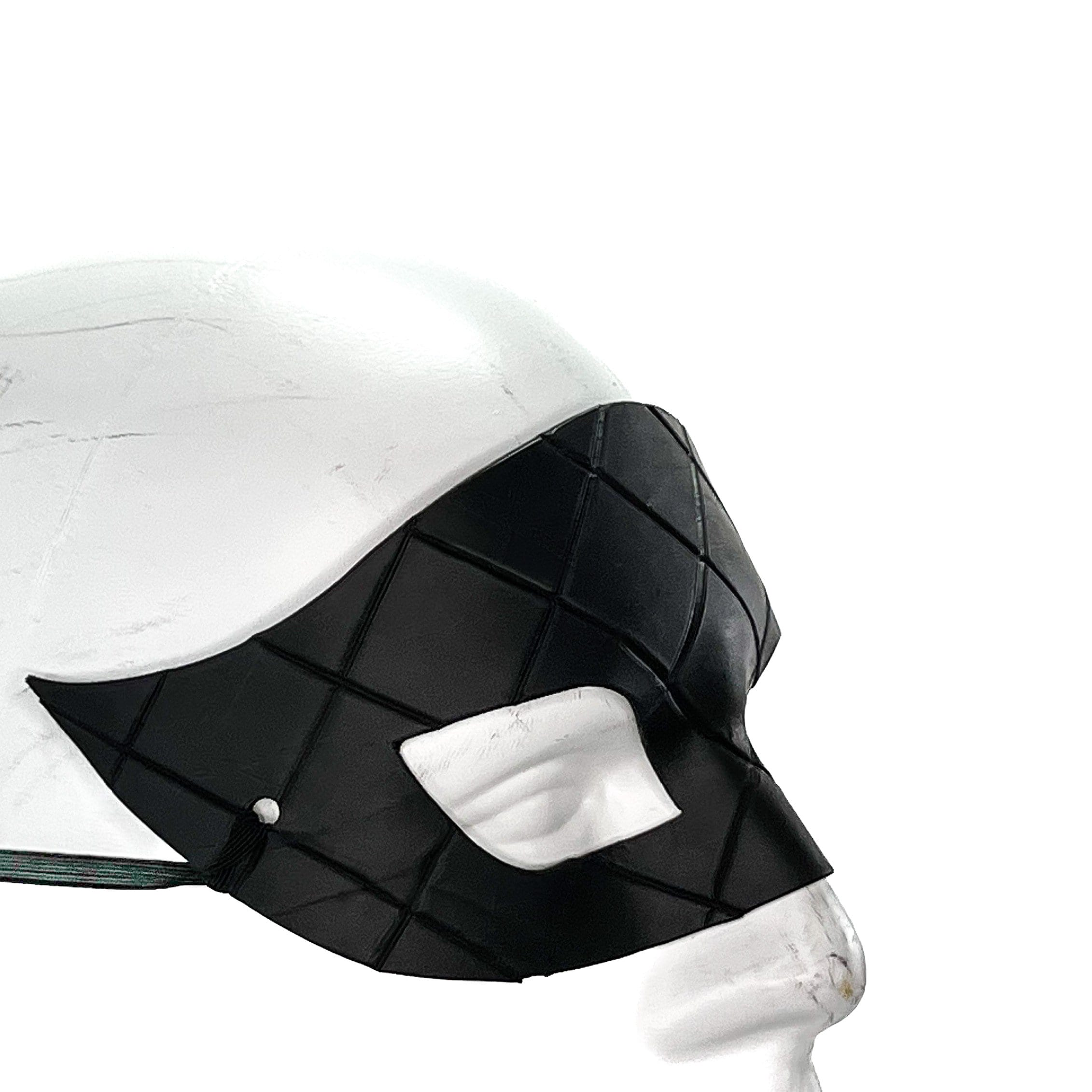 Masquerade Handmade Genuine Leather Mask in Black for Masquerades Halloween or Cosplay