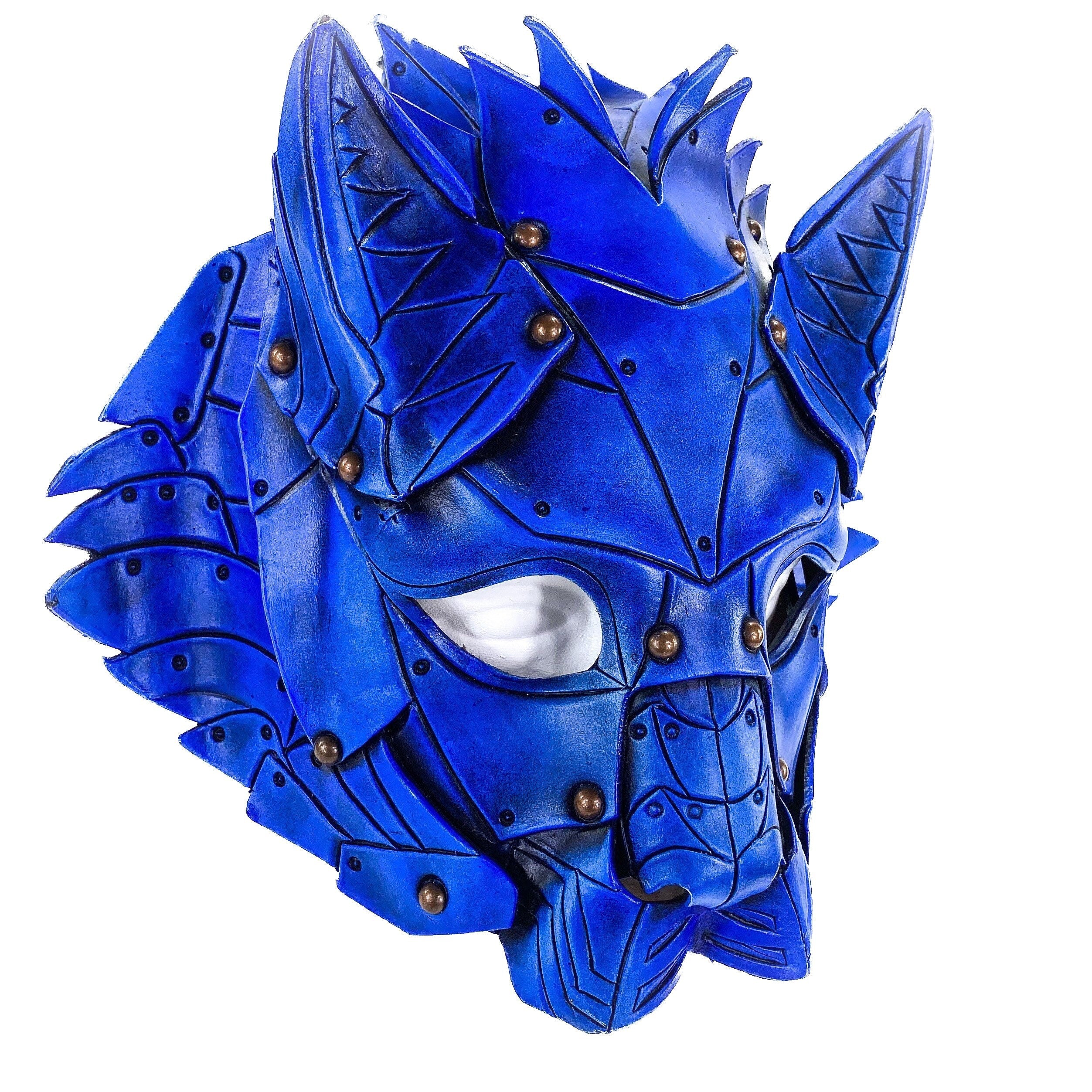 Feline Blue Handmade Genuine Leather