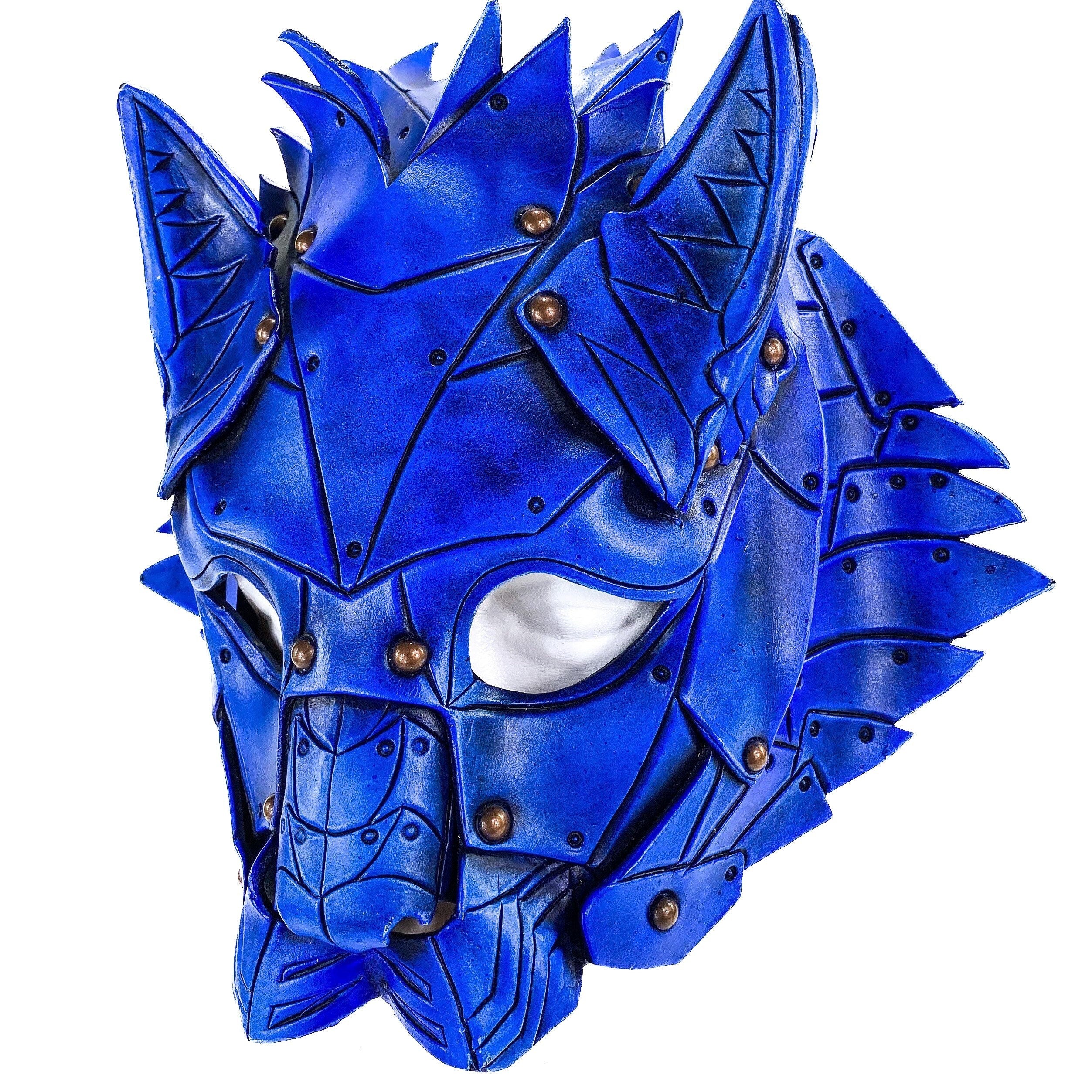 Feline Blue Handmade Genuine Leather
