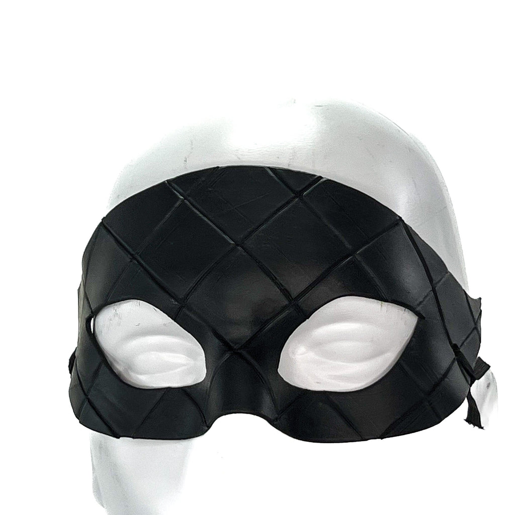 Masquerade Handmade Genuine Leather Mask in Black for Masquerades Halloween or Cosplay