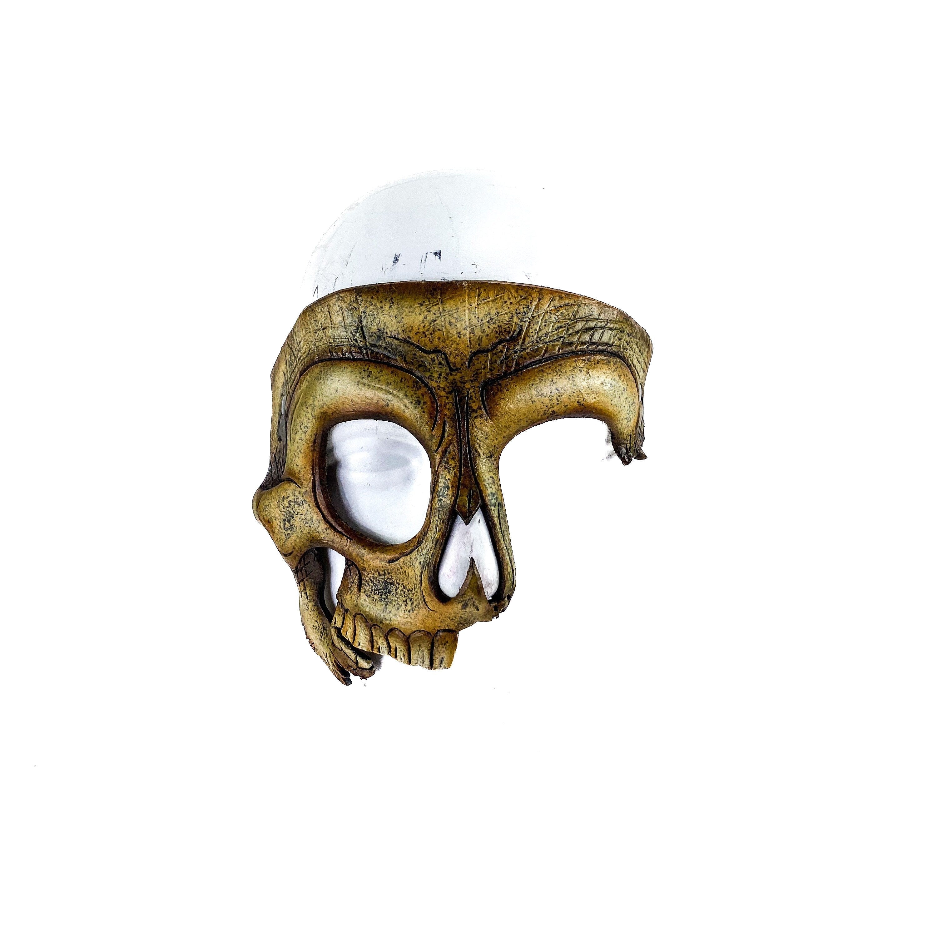 Handcrafted Genuine Leather Skull Phantom of the Opera Style Mask