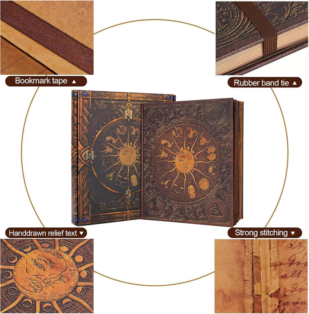Zodiac Scrapbook Album: Retro Adventure Memory Book, Photo Memory Journal, Keepsake Diary