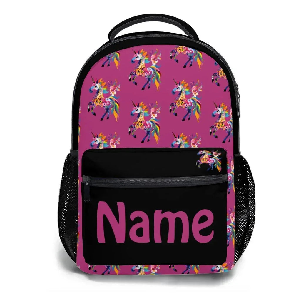 Personalized Kids School Set: Backpack, Lunch Tote & Pen Pouch, Name Gift