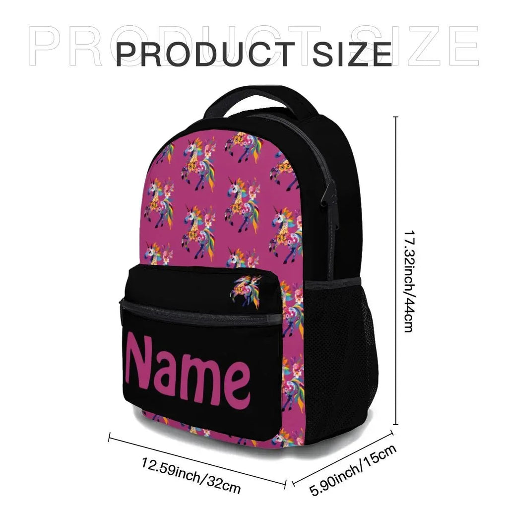 Personalized Kids School Set: Backpack, Lunch Tote & Pen Pouch, Name Gift