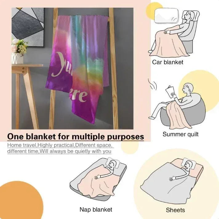 Personalized Unicorn Blanket: Pink T21 Awareness Fleece Throw