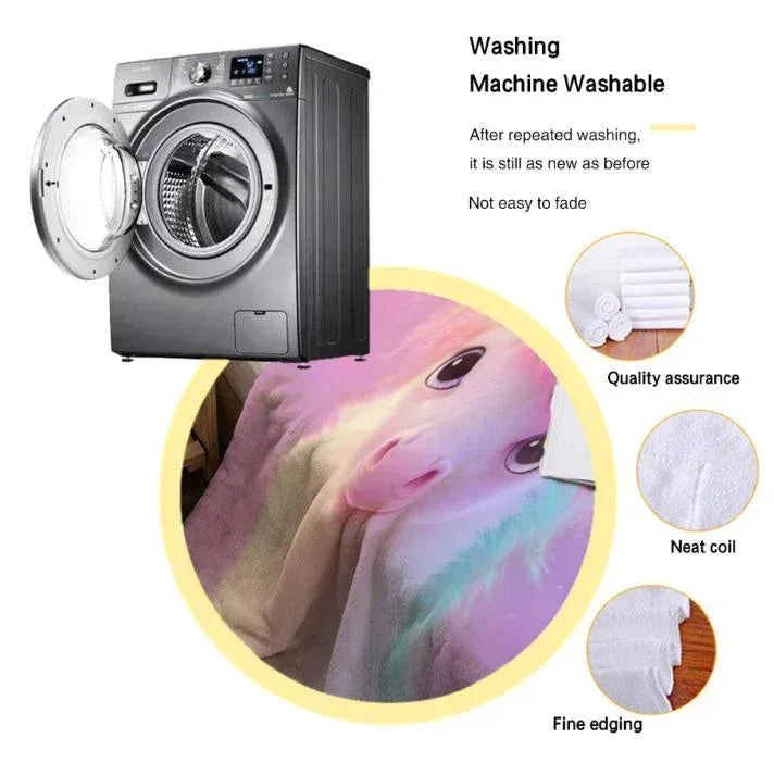 Personalized Unicorn Blanket: Pink T21 Awareness Fleece Throw