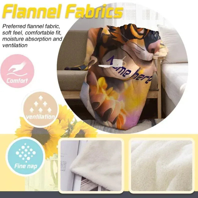 Personalized Dragon Blanket: Mythical Creature Dino Flannel Fleece Throw