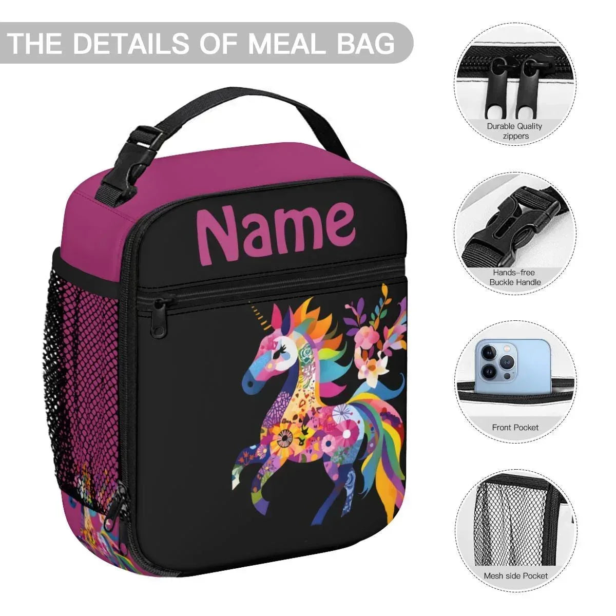Personalized Kids School Set: Backpack, Lunch Tote & Pen Pouch, Name Gift
