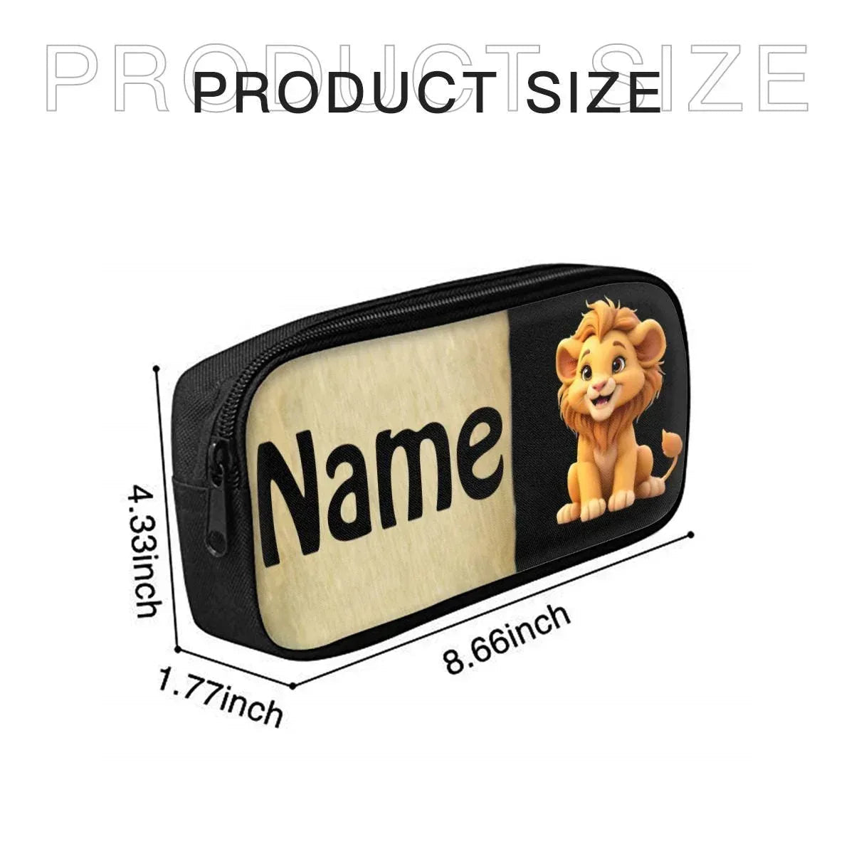 Personalized Lion Kids School Set: Backpack, Lunch Tote & Pen Pouch, Name Gift