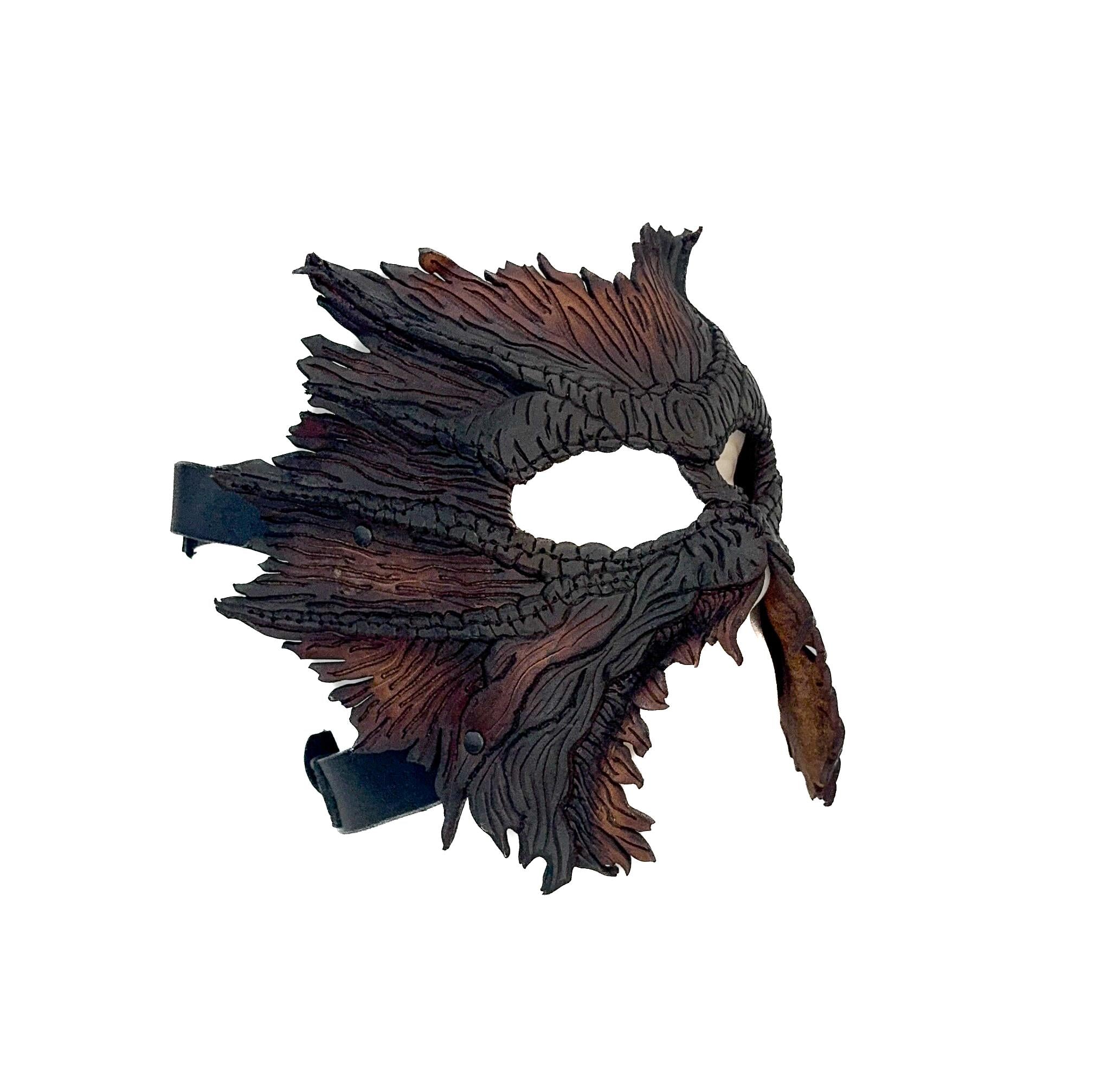 World's End - Handmade Leather Mask for Halloween, Performance or Cosplay Costume