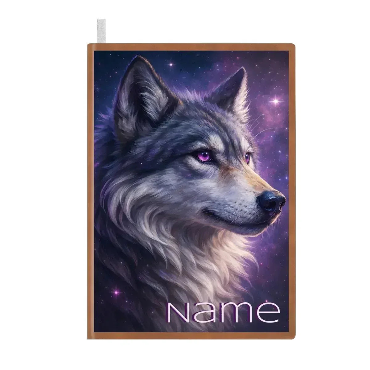 Personalized Mystical Wolf Journal: Galaxy A5 Notebook for Writing, Diary Keepsake