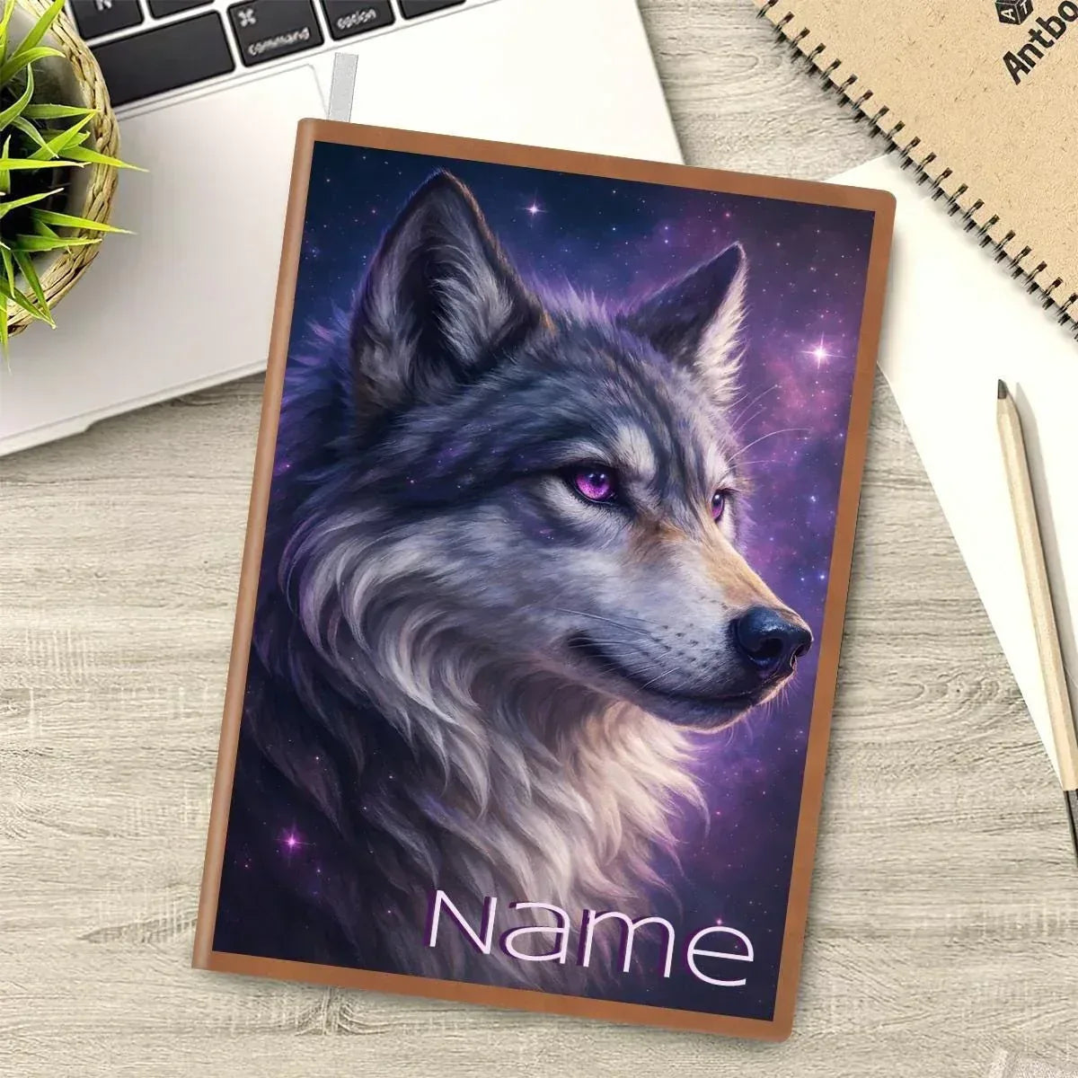 Personalized Mystical Wolf Journal: Galaxy A5 Notebook for Writing, Diary Keepsake