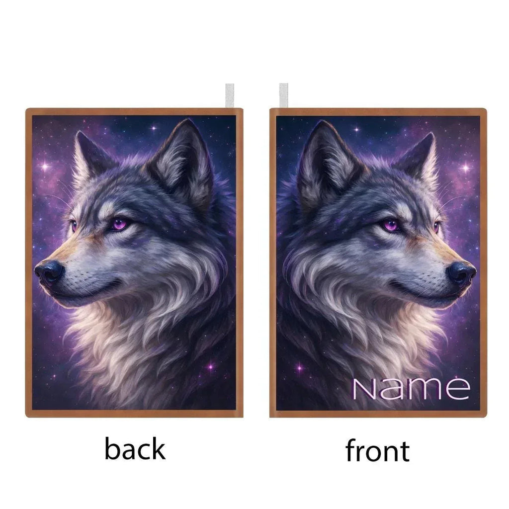 Personalized Mystical Wolf Journal: Galaxy A5 Notebook for Writing, Diary Keepsake