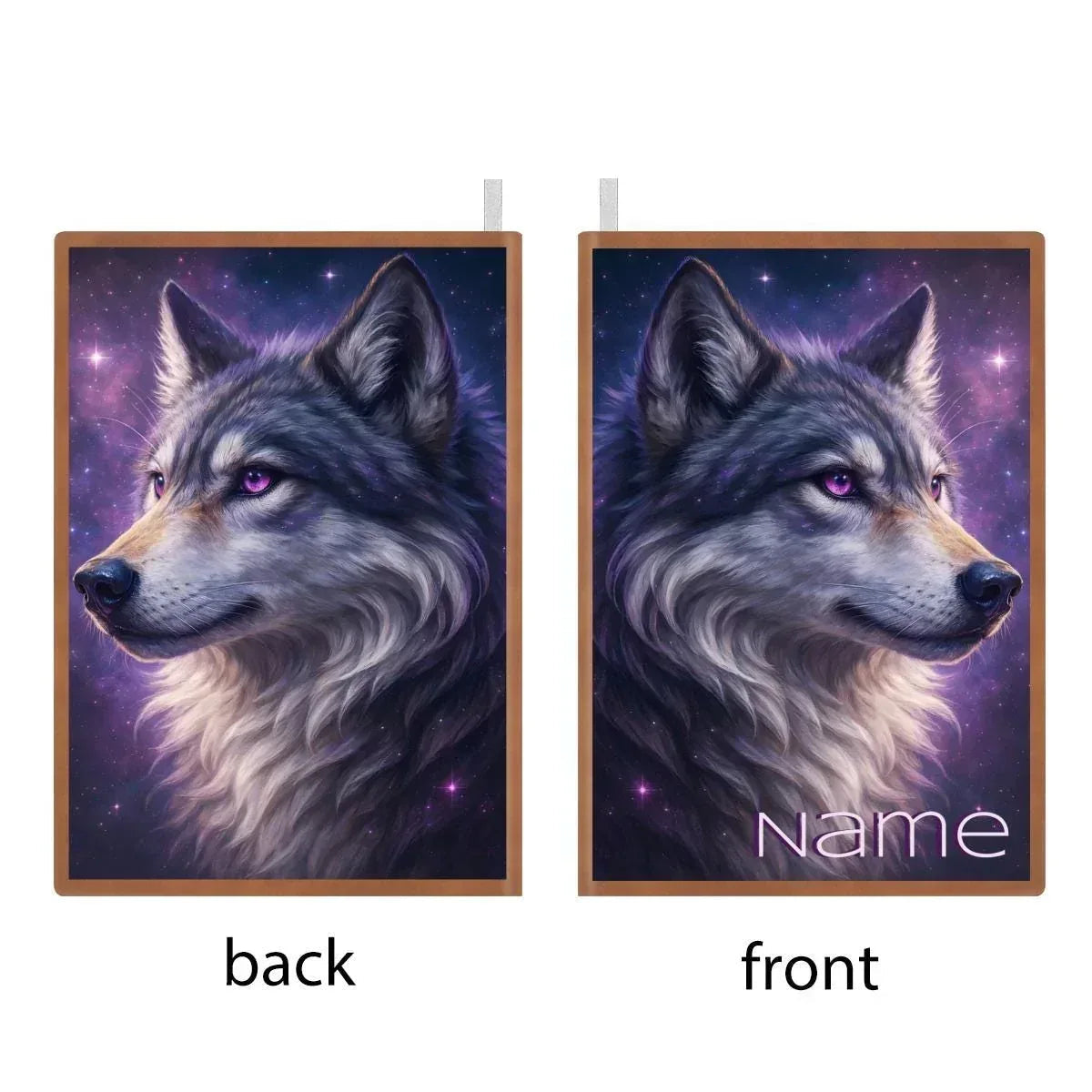 Personalized Mystical Wolf Journal: Galaxy A5 Notebook for Writing, Diary Keepsake