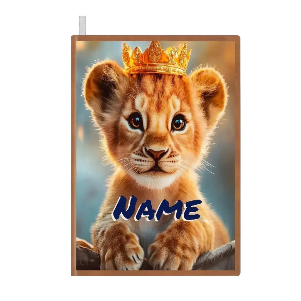 Personalized Lion Cub Notebook: Jungle Safari A5 Journal, Diary Keepsake for Writers