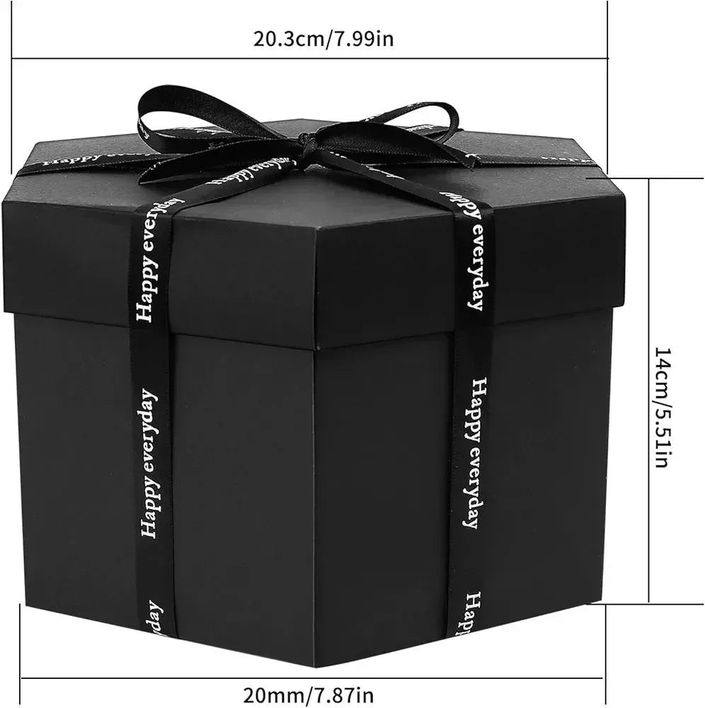 Photo Gift Explosion Surprise Box: Personalized Pop-Up Memory Keepsake, DIY Scrapbooking Album