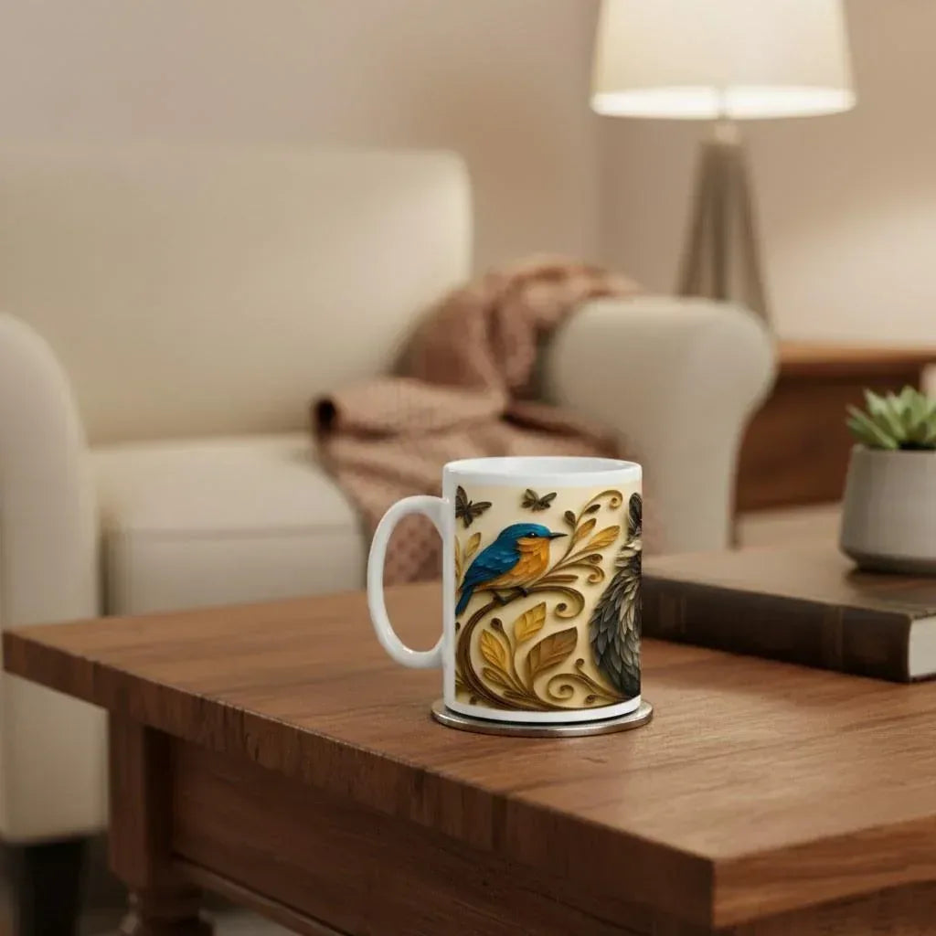 Whimsical Raccoon Mug: Adorable Animal Lover Gift, Hot Chocolate, Coffee Mug, Tea Cup