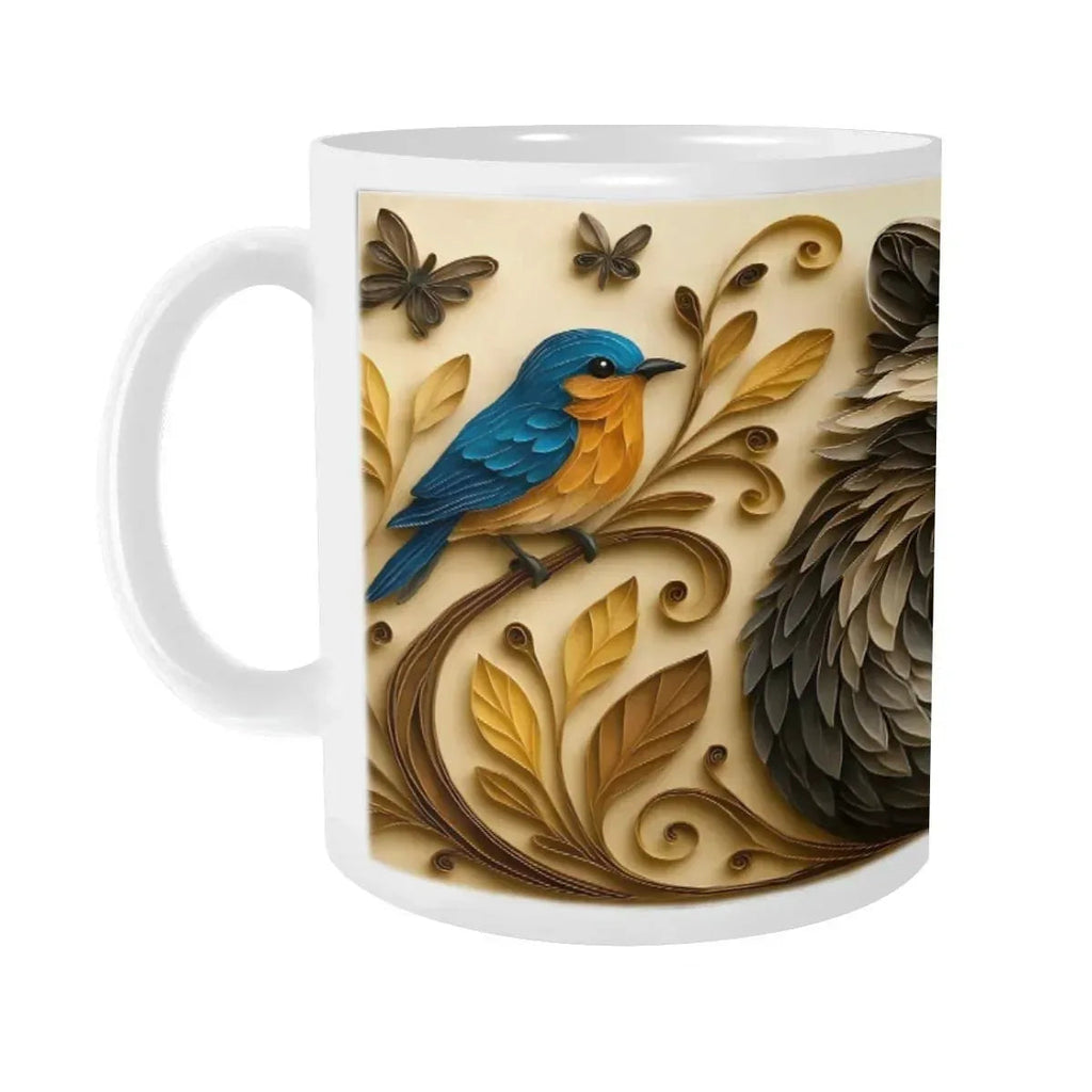 Whimsical Raccoon Mug: Adorable Animal Lover Gift, Hot Chocolate, Coffee Mug, Tea Cup