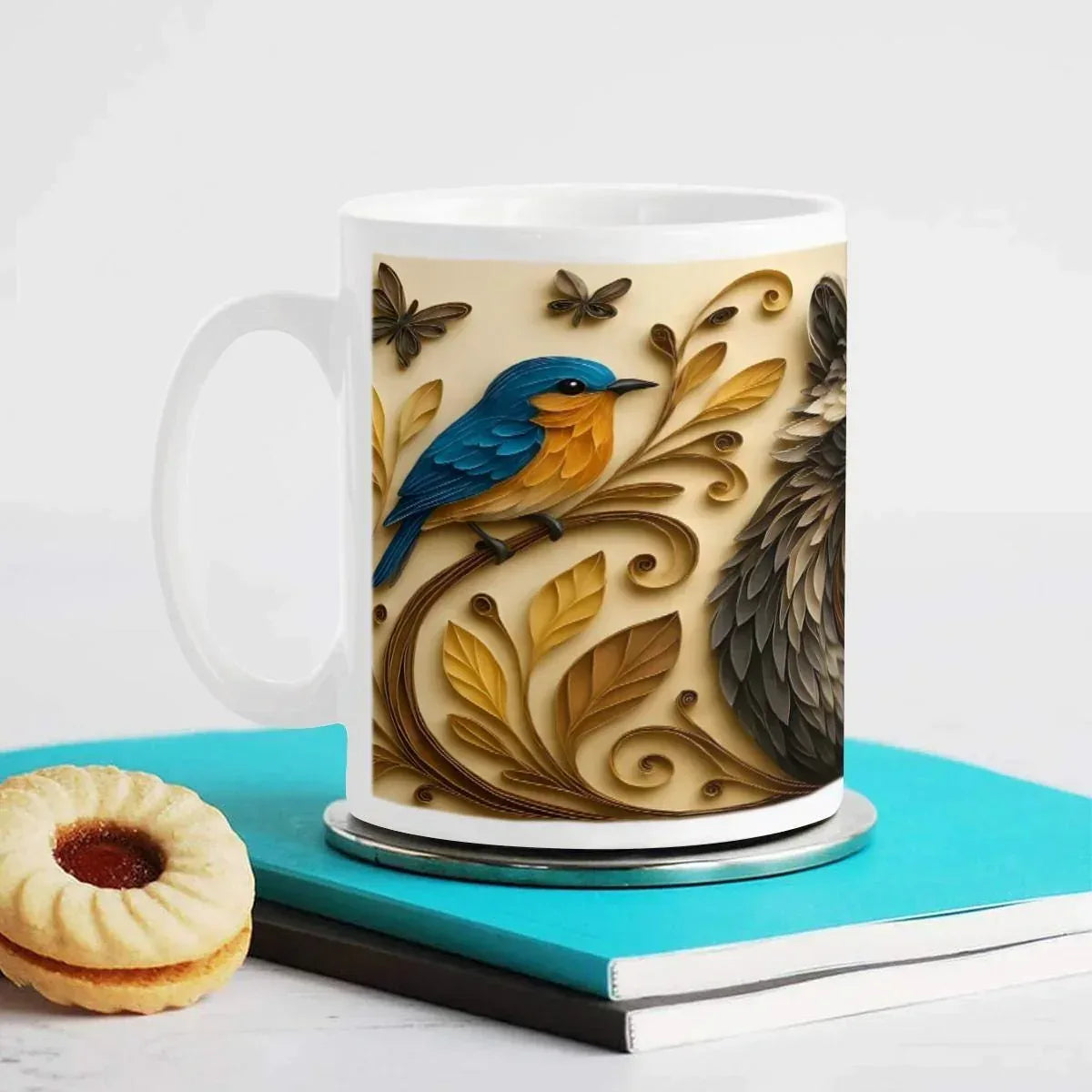 Whimsical Raccoon Mug: Adorable Animal Lover Gift, Hot Chocolate, Coffee Mug, Tea Cup