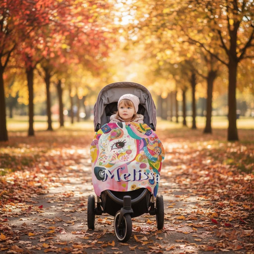 Personalized Unicorn Blanket with Name - Dreamy Soft Fleece Throw for Kids and Adults