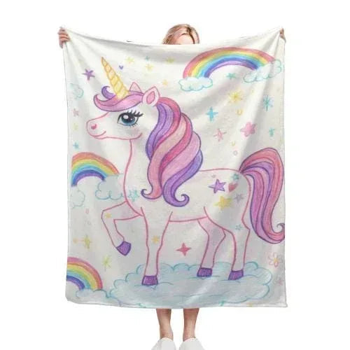 Personalized Picture Photo Blanket: Enchanted Kids Fantasy Fleece Throw
