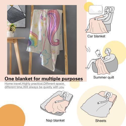Personalized Picture Photo Blanket: Enchanted Kids Fantasy Fleece Throw