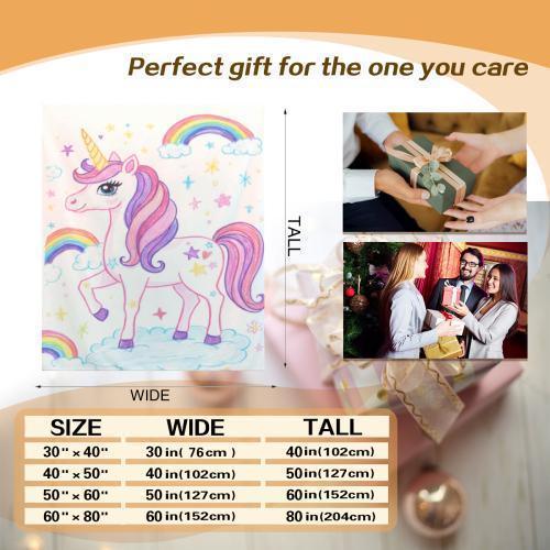 Personalized Picture Photo Blanket: Enchanted Kids Fantasy Fleece Throw