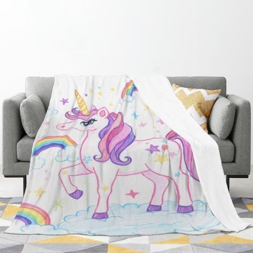 Personalized Picture Photo Blanket: Enchanted Kids Fantasy Fleece Throw